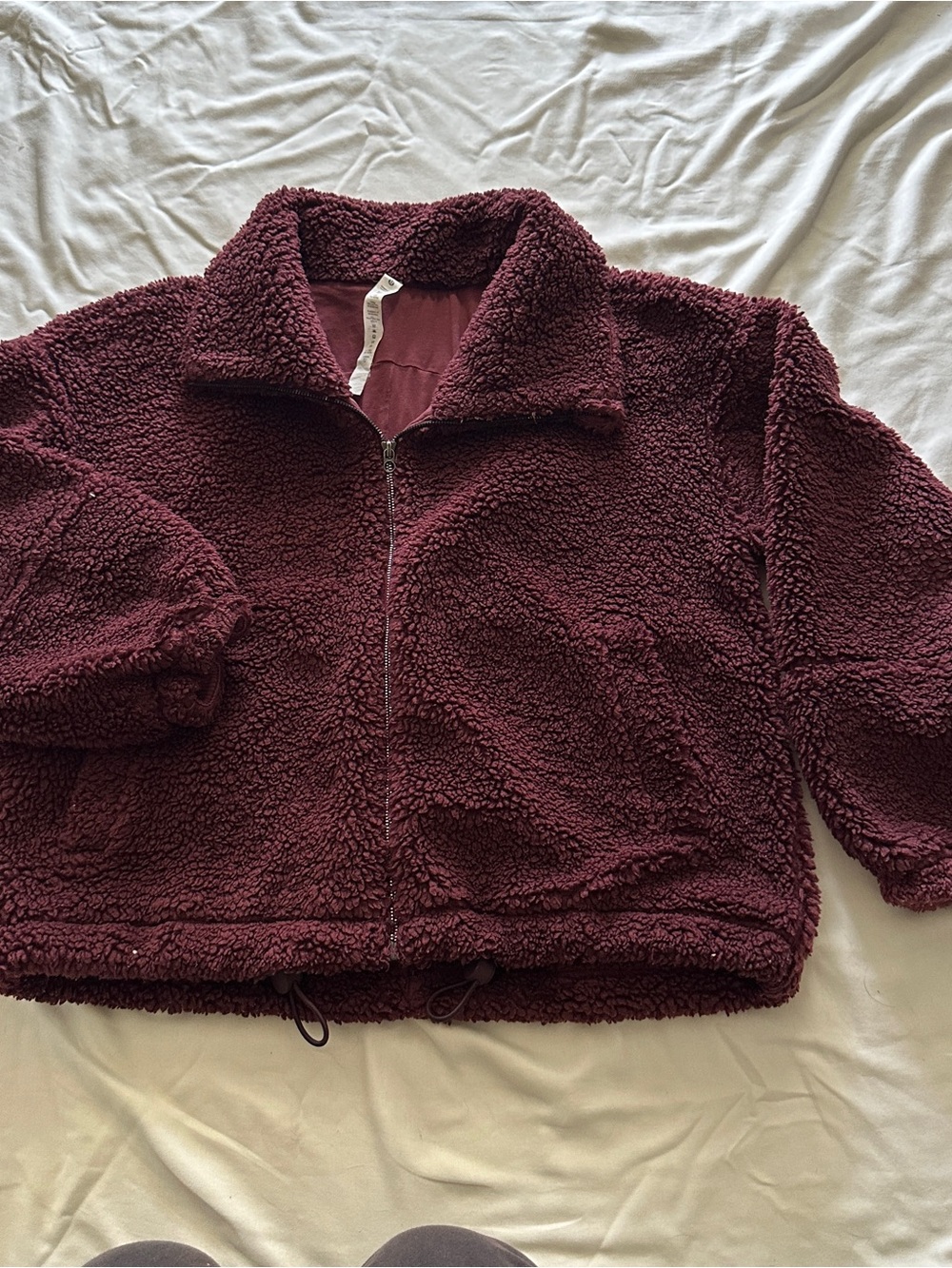 lululemon athletica Women's Plush Sherpa Zip Jacket in Wine